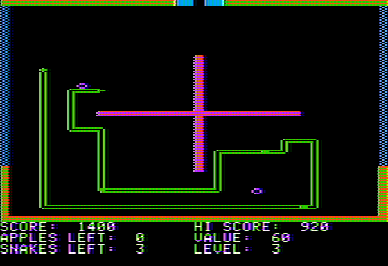 Snake Byte Screenshot 8 (Apple II)