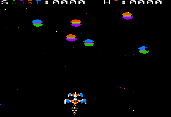 Space Eggs Screenshot 1 (Apple II)