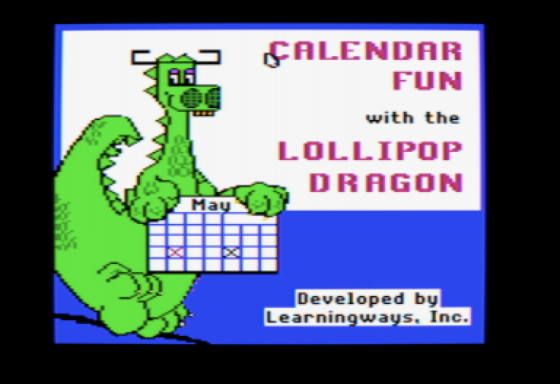 Calendar Fun With The Lollipop Dragon Screenshot