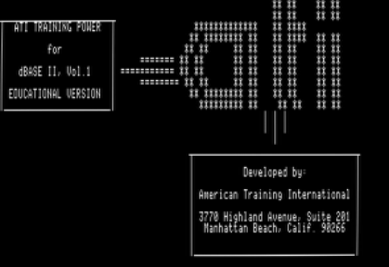 ATI Training Power For dBASE II Volume 1 Screenshot