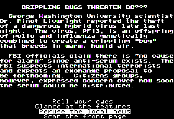 Intrigue! Screenshot 9 (Apple II)