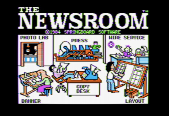 The Newsroom self-running demo Screenshot