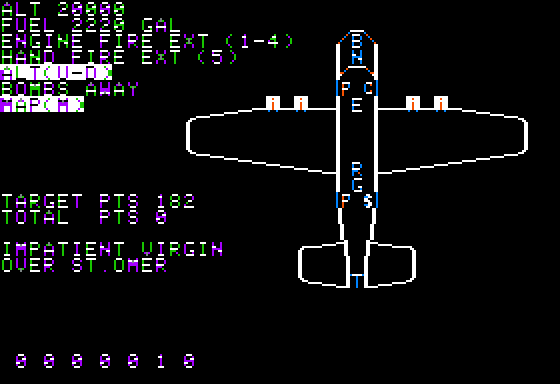 50 Mission Crush Screenshot 7 (Apple II)