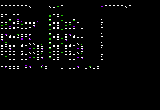 50 Mission Crush Screenshot 10 (Apple II)