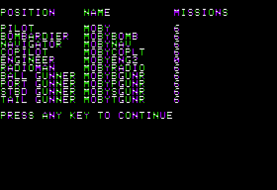 50 Mission Crush Screenshot 18 (Apple II)