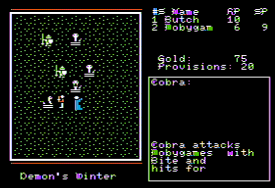 Demon's Winter Screenshot 7 (Apple II)