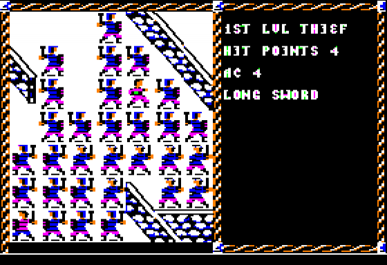 Advanced Dungeons & Dragons: Pool Of Radiance Screenshot 5 (Apple II)