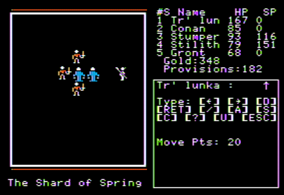 Shard Of Spring Screenshot 5 (Apple II)