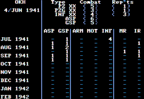 Russia: The Great War In The East 1941-1945 Screenshot 6 (Apple II)