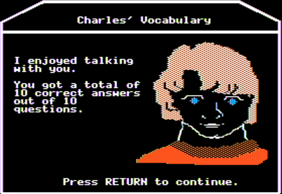 A Newbery Adventure: A Wrinkle in Time Screenshot 8 (Apple II)