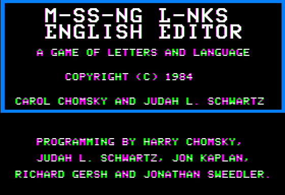 M-ss-ng L-nks Screenshot