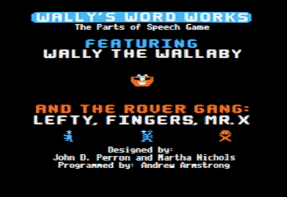 Wally's Word Works Screenshot