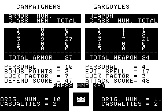 Wilderness Campaign Screenshot 10 (Apple II)