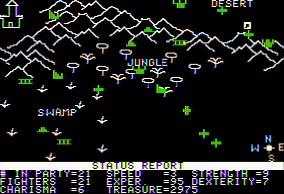 Wilderness Campaign Screenshot 21 (Apple II)