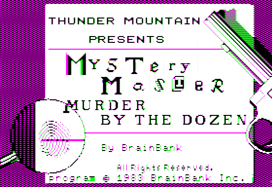 Mystery Master: Murder By The Dozen Screenshot