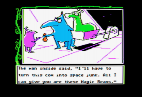 Reading Magic Library: Jack And The Beanstalk Screenshot 6 (Apple II)