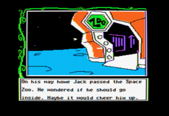 Reading Magic Library: Jack And The Beanstalk Screenshot 7 (Apple II)