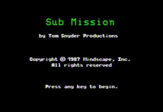 Sub Mission Screenshot