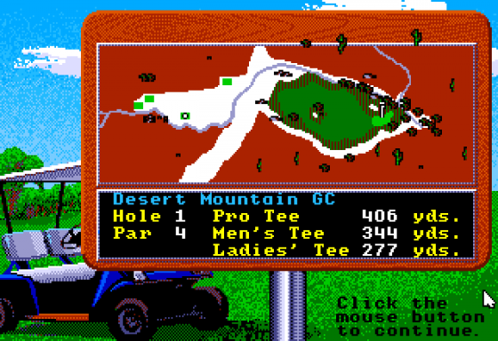 Jack Nicklaus Greatest 18 Holes of Major Championship Golf Screenshot 8 (Apple IIGS)