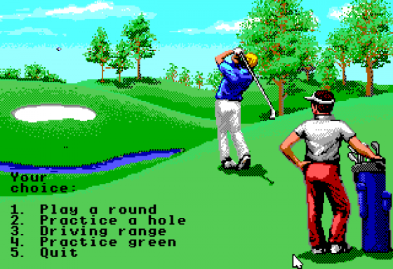 Jack Nicklaus Greatest 18 Holes of Major Championship Golf Screenshot 10 (Apple IIGS)