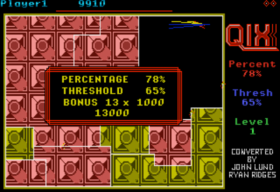 Qix Screenshot 5 (Apple IIGS)