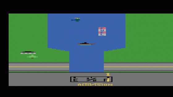 Hot Action Pak: Ghostbusters/Tennis/Plaque Attack/River Raid Screenshot 5 (Atari 2600)