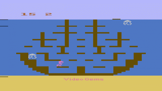 Surfer's Paradise But Danger Below! Screenshot 5 (Atari 2600)