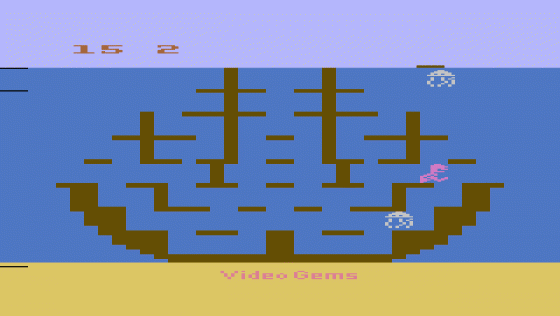 Surfer's Paradise But Danger Below! Screenshot 6 (Atari 2600)