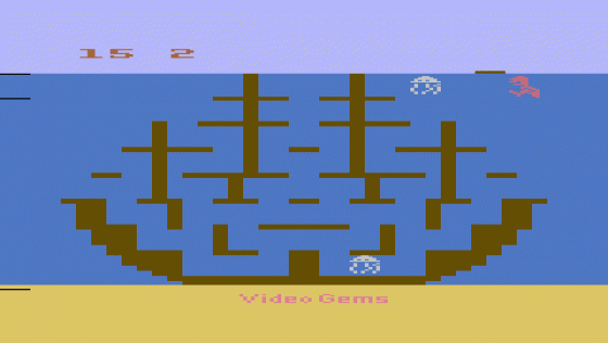 Surfer's Paradise But Danger Below! Screenshot 7 (Atari 2600)