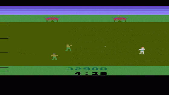 Chuck Norris Superkicks/Artillery Duel Screenshot 10 (Atari 2600)