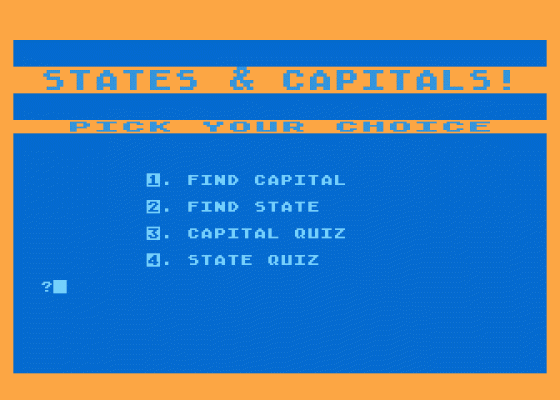 States and Capitals!