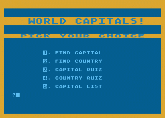 World Capitals!