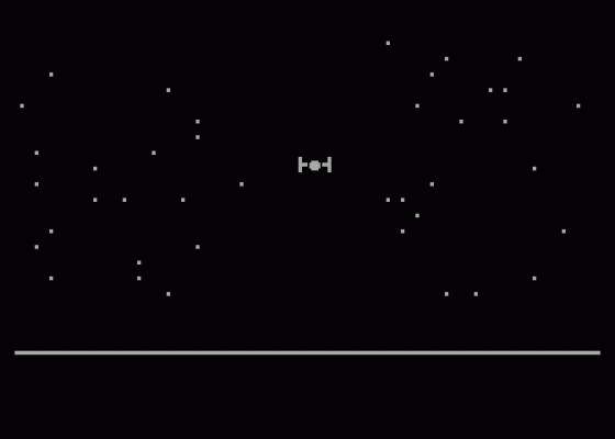 Lunar Lander Screenshot 1 (Atari 400/800/600XL/800XL/130XE)