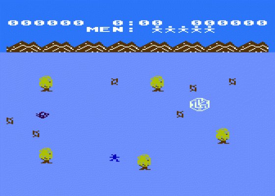 Voyage in Time Screenshot 1 (Atari 400/800/600XL/800XL/130XE)