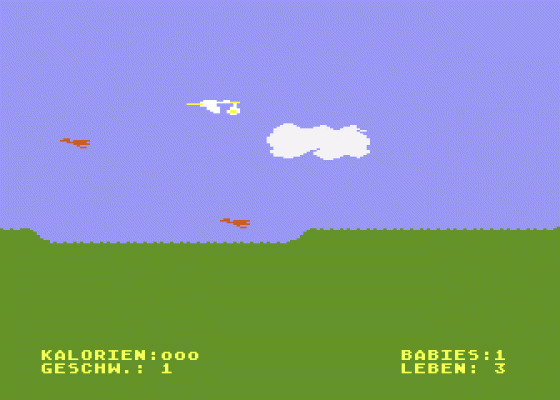 Adebar Screenshot 1 (Atari 400/800/600XL/800XL/130XE)