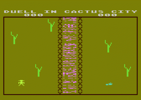 Duell in Cactus City Screenshot 1 (Atari 400/800/600XL/800XL/130XE)