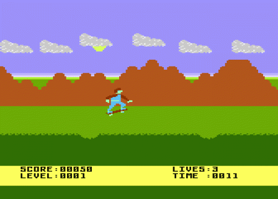 Skateboard Screenshot 1 (Atari 400/800/600XL/800XL/130XE)