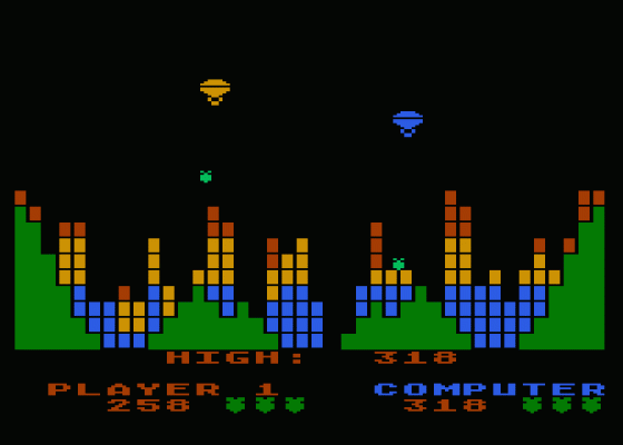 Boulder Bombers Screenshot 1 (Atari 400/800/600XL/800XL/130XE)