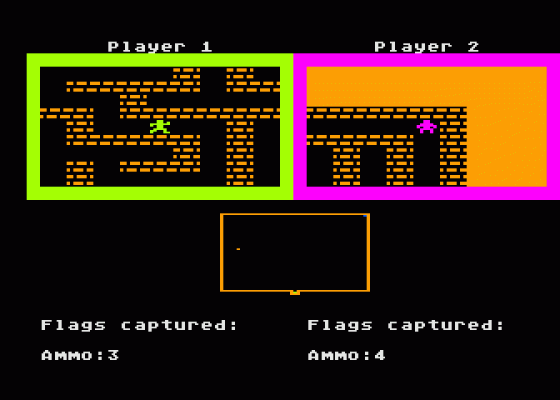 Capture the Flag Screenshot 1 (Atari 400/800/600XL/800XL/130XE)