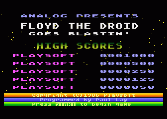 Floyd the Droid Goes Blastin'