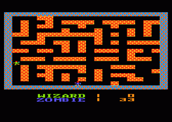 Maze War Screenshot 1 (Atari 400/800/600XL/800XL/130XE)