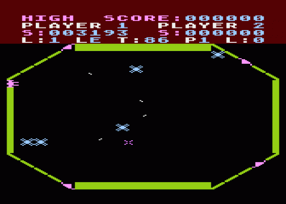 Stellar Arena Screenshot 1 (Atari 400/800/600XL/800XL/130XE)