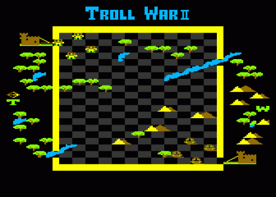 Troll War II Screenshot 1 (Atari 400/800/600XL/800XL/130XE)