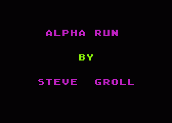 Alpha Run