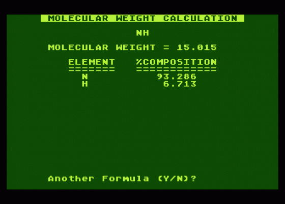 Molecular Weight Calculator