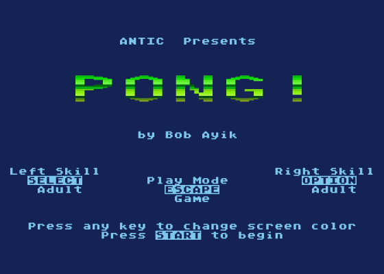 Perfected Pong