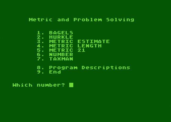 Metric and Problem Solving