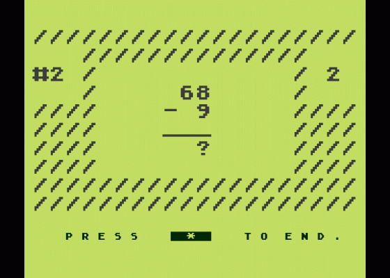 Three R Math System Screenshot 6 (Atari 400/800/600XL/800XL/130XE)