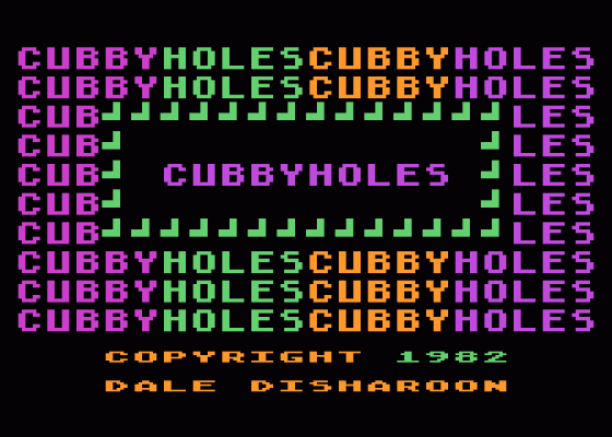 Cubbyholes