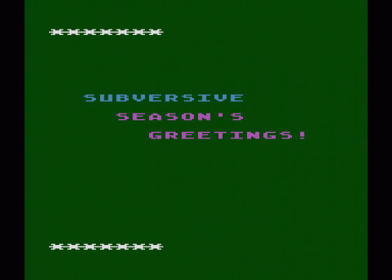 Three Holiday Games Screenshot 5 (Atari 400/800/600XL/800XL/130XE)